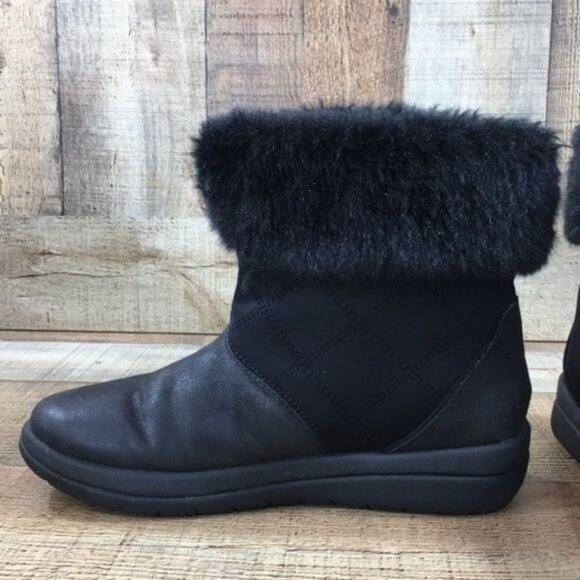 Clarks Cloudsteppers Ankle Booties Winter Boots Womens 7 Slip On Boots - Picture 4 of 11